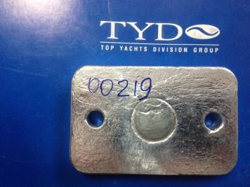 Анод для транцев или перо руля 00219