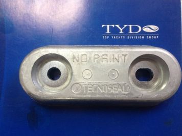 Анод двухшшпилевый для транцев или перо руля 00220