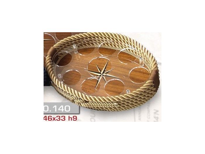 Держатель стаканов в форме эллипса, 46х30см