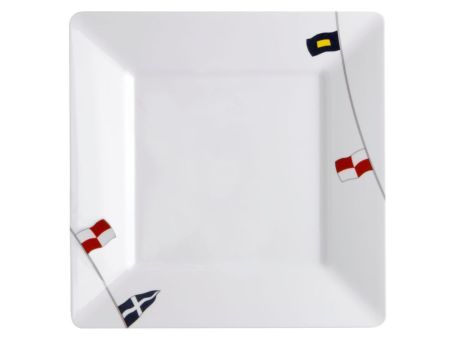 REGATA тарелка десертная с нескользящей основой, квадратная набор 6 шт.