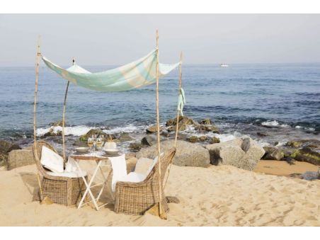 BALI тарелка десертная, цвета слоновой кости набор 6 шт.