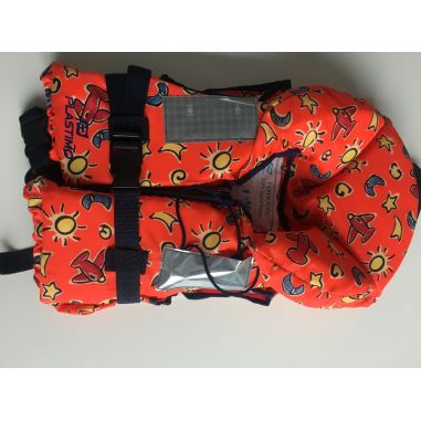 Жилет спасательный детский TYPHOON ISO 3-10кг (оранжевый с самолётами)