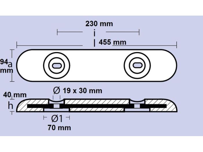 Анод транца или корпуса 00272E