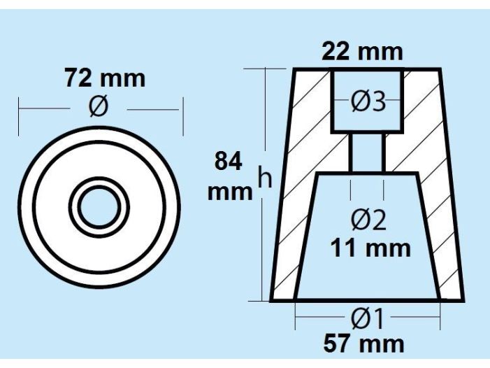 Анод винта 00405E