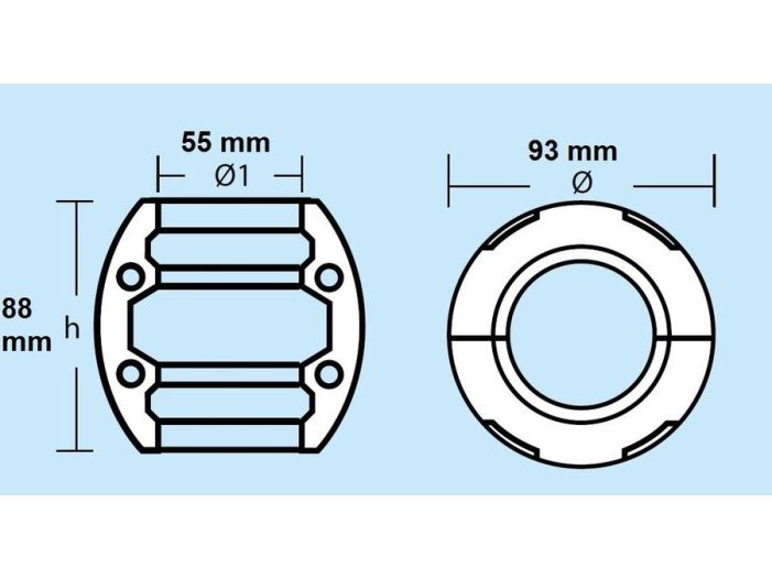 Анод вала 00515