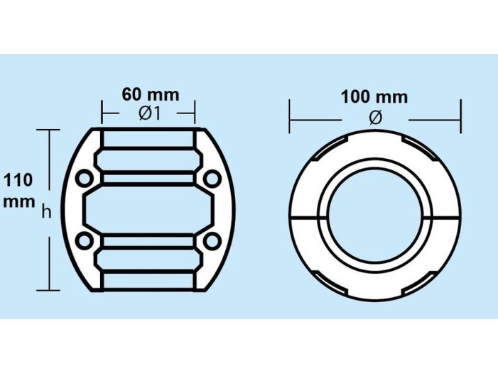 Анод вала 00517