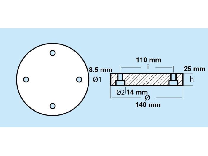 Анод винта 19003