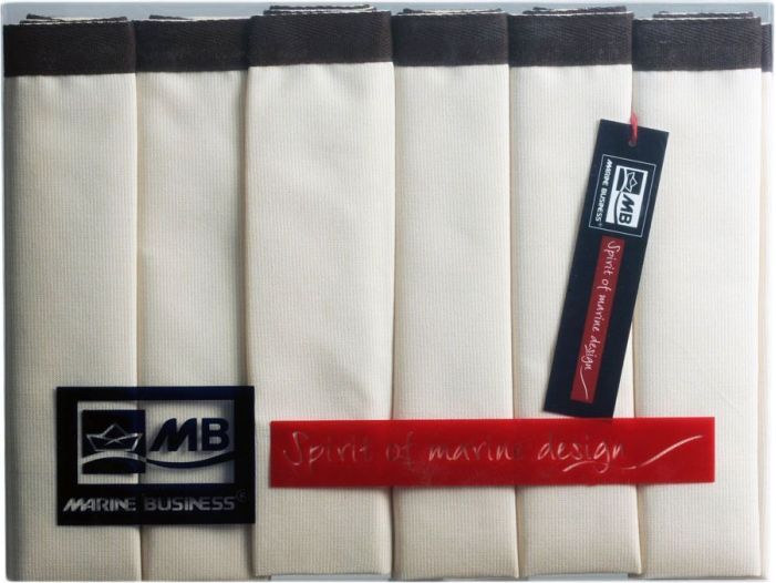 WATERPROOF Килимки під тарілки водовідштовхувальні, бежеві з коричневим бортом