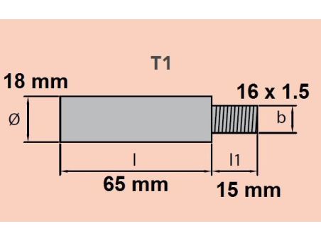 Анод двигателя Ø 18 (CUMMINS) 02040