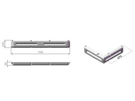 Кранец причальный Mini Multi Dock Fender 950 х 120 х 52