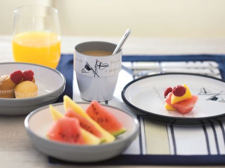 WELCOME ON BOARD тарелка суповая с нескользящим основанием, набор 6 шт.