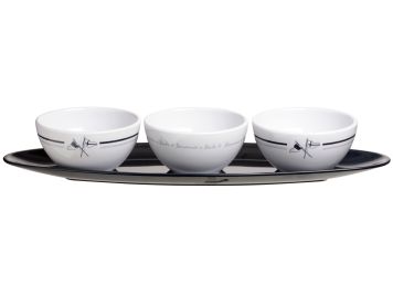 WELCOME ON BOARD набор для закусок, 3 пиалы