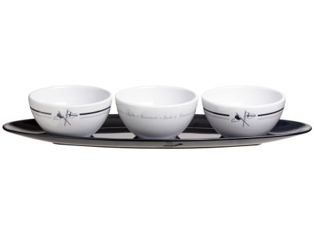 WELCOME ON BOARD набор для закусок, 3 пиалы