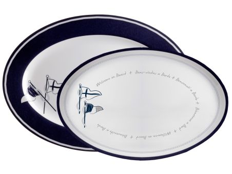 WELCOME ON BOARD сервировочные тарелки, набор 2 шт.