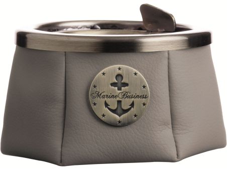 WINDPROOF Premium Anchor попільничка сіра з якорем, замінник шкіри