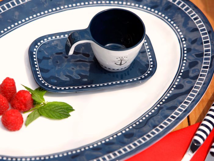 SAILOR SOUL кавова чашка з блюдцем ⚓, набір 6 шт.