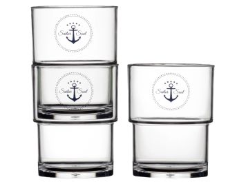 SAILOR SOUL Набір склянок для води/соку (вкладаються одна в одну) ⚓, 12 шт.