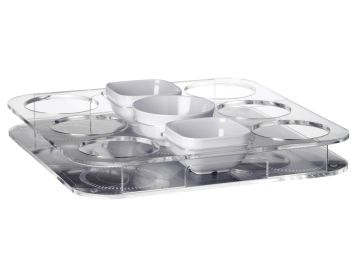 PARTY Піднос для склянок та снеків, 34х34 см.