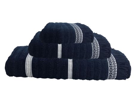 SANTORINI комплект 3 полотенца, синие волны