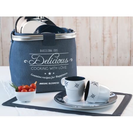 NORTHWIND набір посуду з нековзною основою на 6 персон ✵, 24 предмета