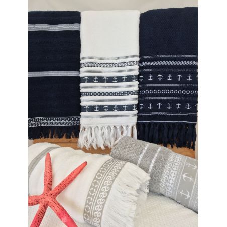 SANTORINI полотенце для загара 180 х 100 см., синее