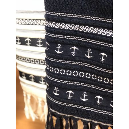 SANTORINI полотенце для загара 180 х 100 см., синее