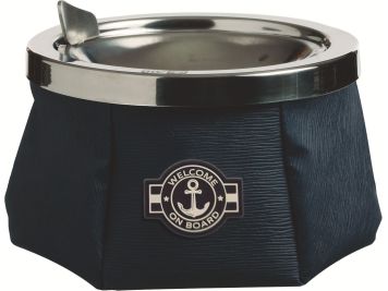 WINDPROOF Anchor пепельница синяя с якорем, заменитель кожи
