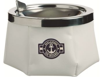 WINDPROOF Anchor попільничка біла з якорем, замінник шкіри