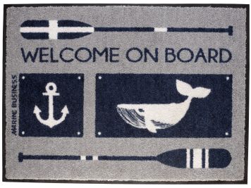 WELCOME Коврик входной "WELCOME ON BOARD", 70 x 50 см.