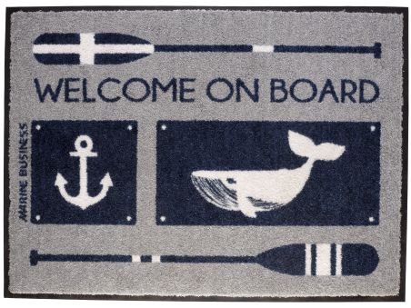 WELCOME Коврик входной "WELCOME ON BOARD", 70 x 50 см.