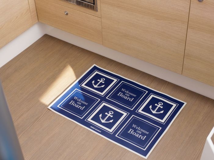 WELCOME Коврик входной виниловый "WELCOME ON BOARD", 70 x 50 см.