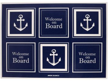 WELCOME Коврик входной виниловый "WELCOME A BOARD", 70 x 50 см.