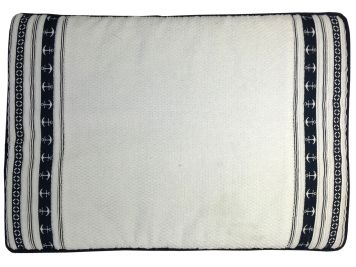 SANTORINI Душевой коврик "White Anchors" 60x45 см., с нескользящей основой