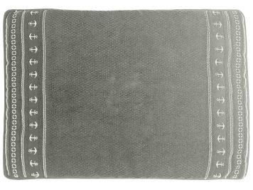 SANTORINI Килимок у душову "Grey Anchors" 60x45 см., з нековзною основою
