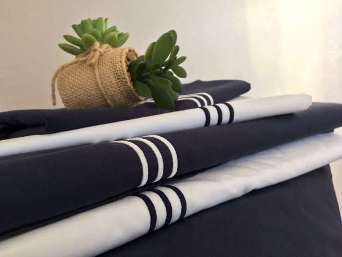 SANTORINI Простирадло двоспальне біле 280х210 см., з 2-ма наволочками 90х45 см.