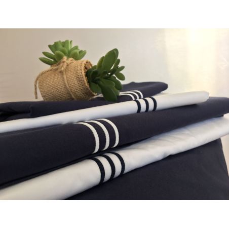 SANTORINI Простирадло двоспальне біле 280х210 см., з 2-ма наволочками 90х45 см.