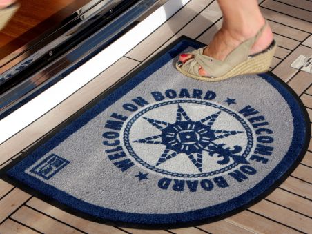WELCOME Коврик входной "WELCOM ON BOARD BLUE", 70 x 50 см. WELCOME Коврик входной "WELCOM ON BOARD BLUE", 70 x 50 см.