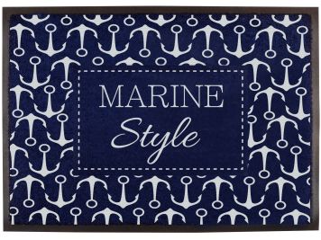 WELCOME Коврик входной "MARINE STYLE" с нескользящей основой