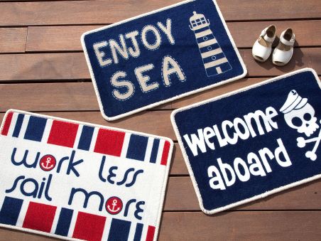 WELCOME Коврик входной "ENJOY SEA", 68 x 44 см.