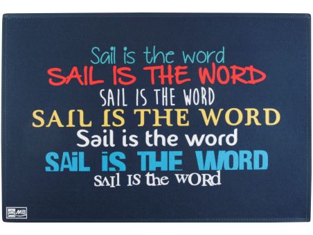 WELCOME Коврик входной "SAIL IS THE WORD", 75 x 50 см.