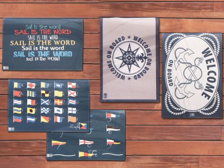 WELCOME Коврик входной "SAIL IS THE WORD", 75 x 50 см.