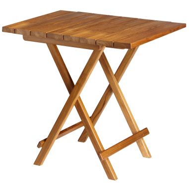 TEAK Тиковый складной стол, прямоугольный 80 х 60 см.