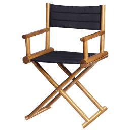 TEAK Складывающийся тиковый стул со спинкой, Blue Navy