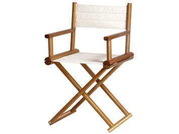 TEAK Складывающийся тиковый стул со спинкой, Star White