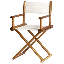 TEAK Складывающийся тиковый стул со спинкой, Star White