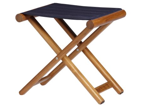 TEAK Складывающийся тиковый табурет, Blue Navy