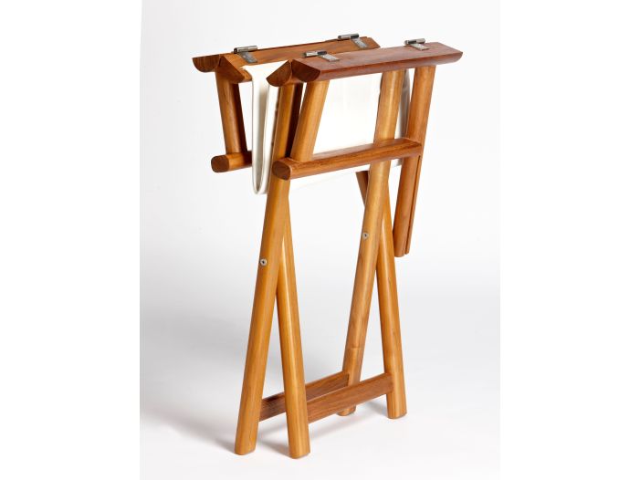 TEAK Складывающийся тиковый стул со спинкой, Blue Navy