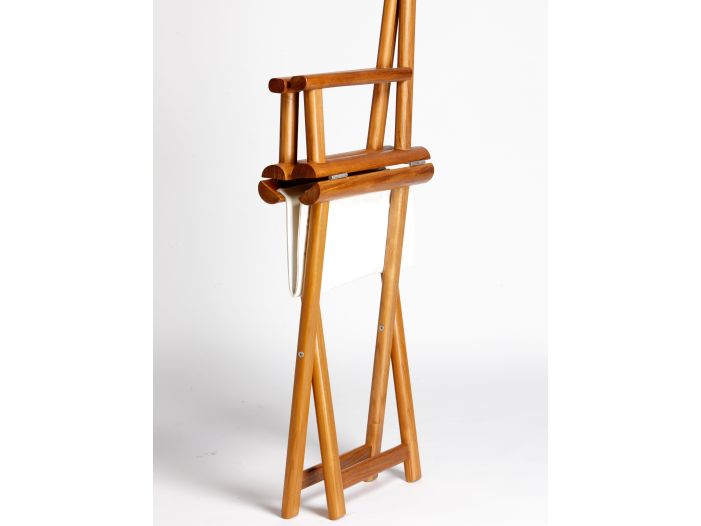 TEAK Складывающийся тиковый стул со спинкой, Blue Navy