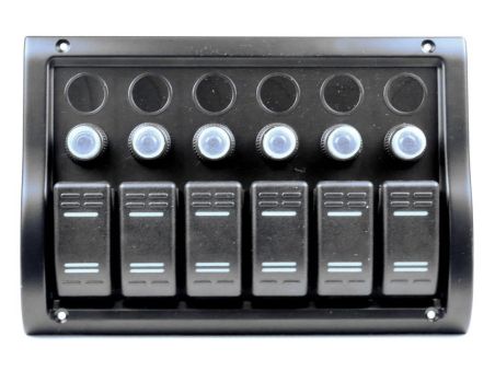 Панель управления WW 6кн. GANG SWITCH PANEL (10016-BK)