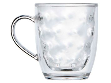 HARMONY Термокухлі для води з подвійними стінками, прозорі, набір 6 шт